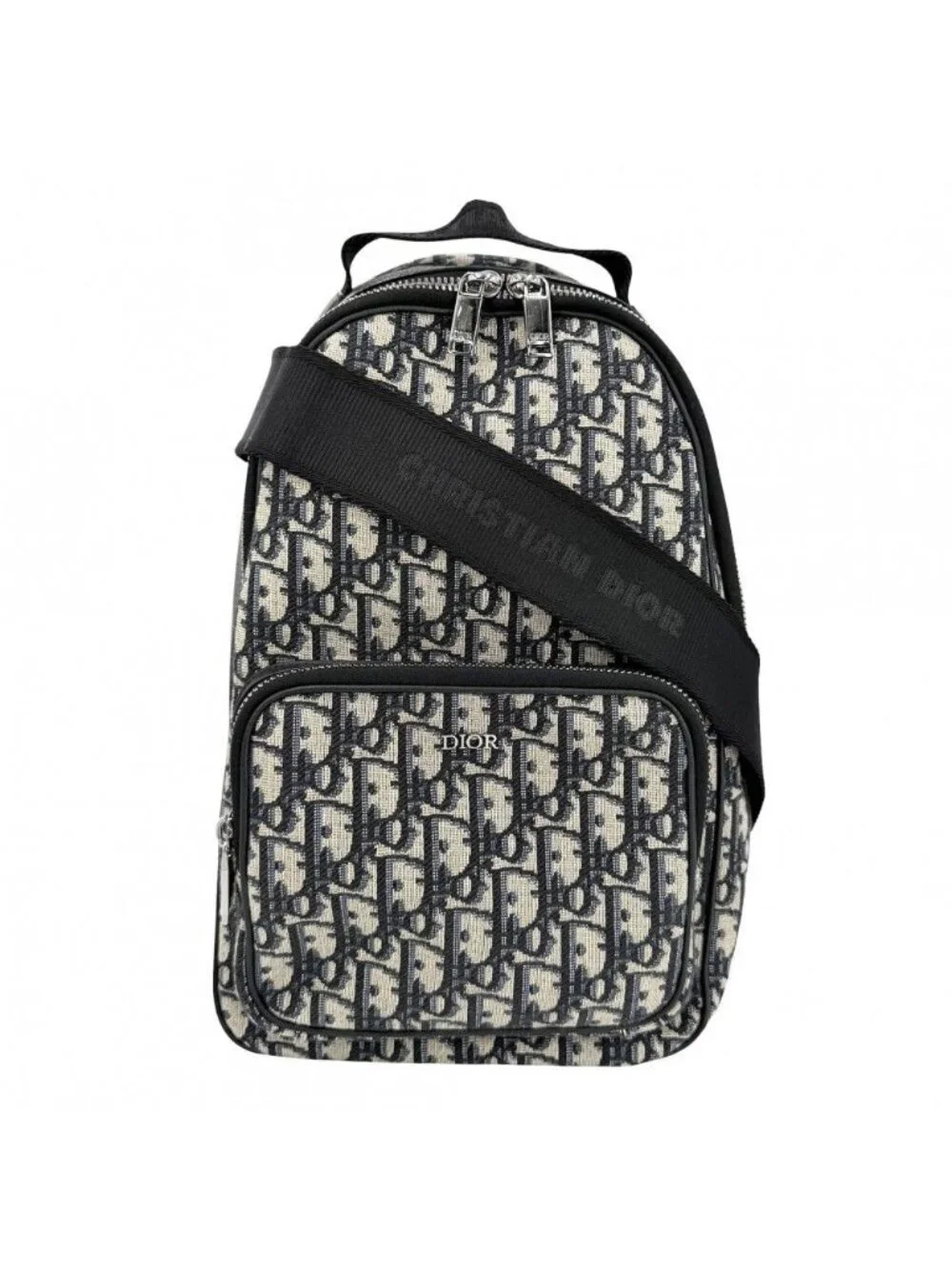 Dior Homme Shoulder Bag Mini Rider Cross Navy Black Silver